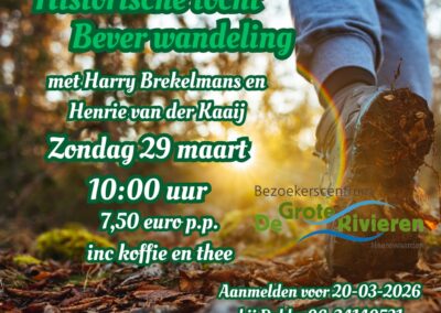 Historische Bevertocht zondag 29 maart 2026